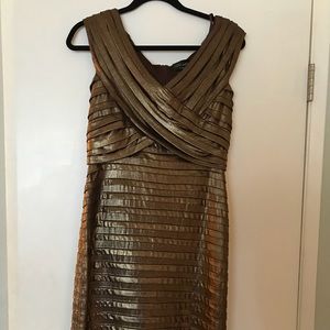Bronze cocktail dress - size 12